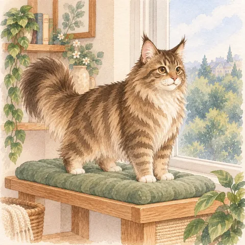 Maine Coon · Una gran vista desde una base firme