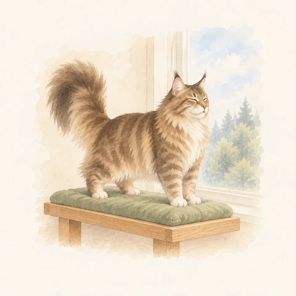 Maine Coon · Una gran vista desde una base firme