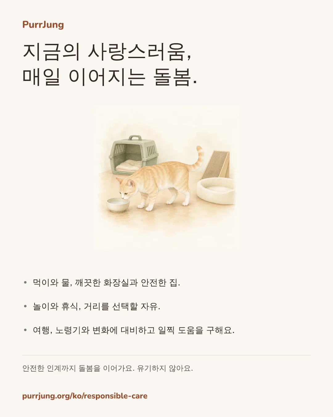 지금의 사랑스러움, 매일 이어지는 돌봄.
